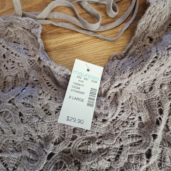 NWT Maurices Purple Tank Top Size XL - Picture 2 of 2